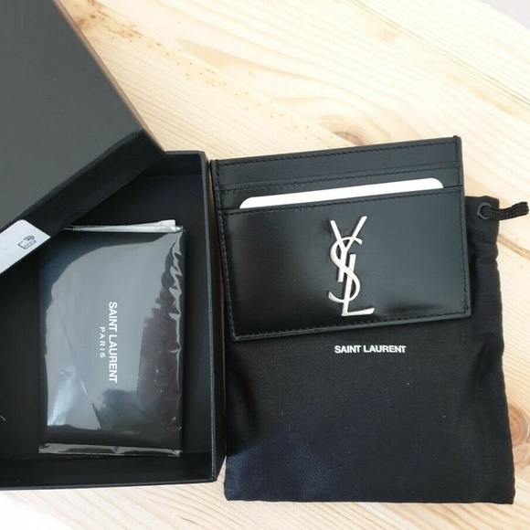 Saint Laurent Monogram Cardholder Wallet - Black - Picture 4 of 4